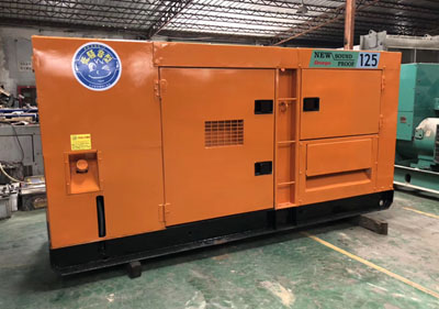 85KW日本電友DCA125SPK,小松發(fā)動機6D105,靜音箱二手發(fā)電機組